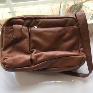 Ili New York Genuine Leather Crossbody Bag